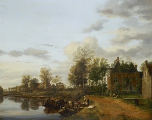 A Country House on the Vliet near Delft